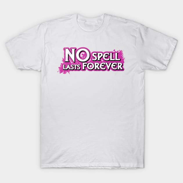 No Spell Lasts Forever Logo T-Shirt by Killer Tater Tots Comics